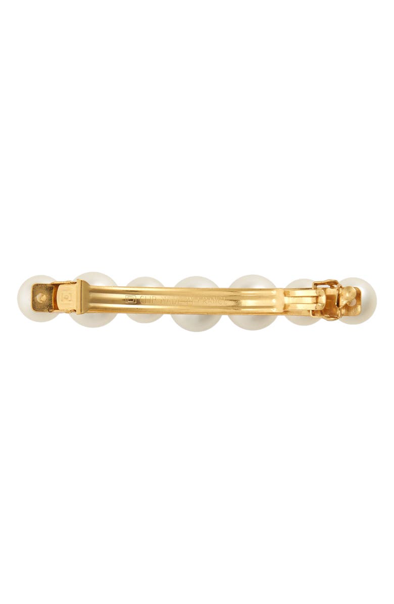 Jennifer Behr Gretel Imitation Pearl Barrette, Alternate, color, Gold