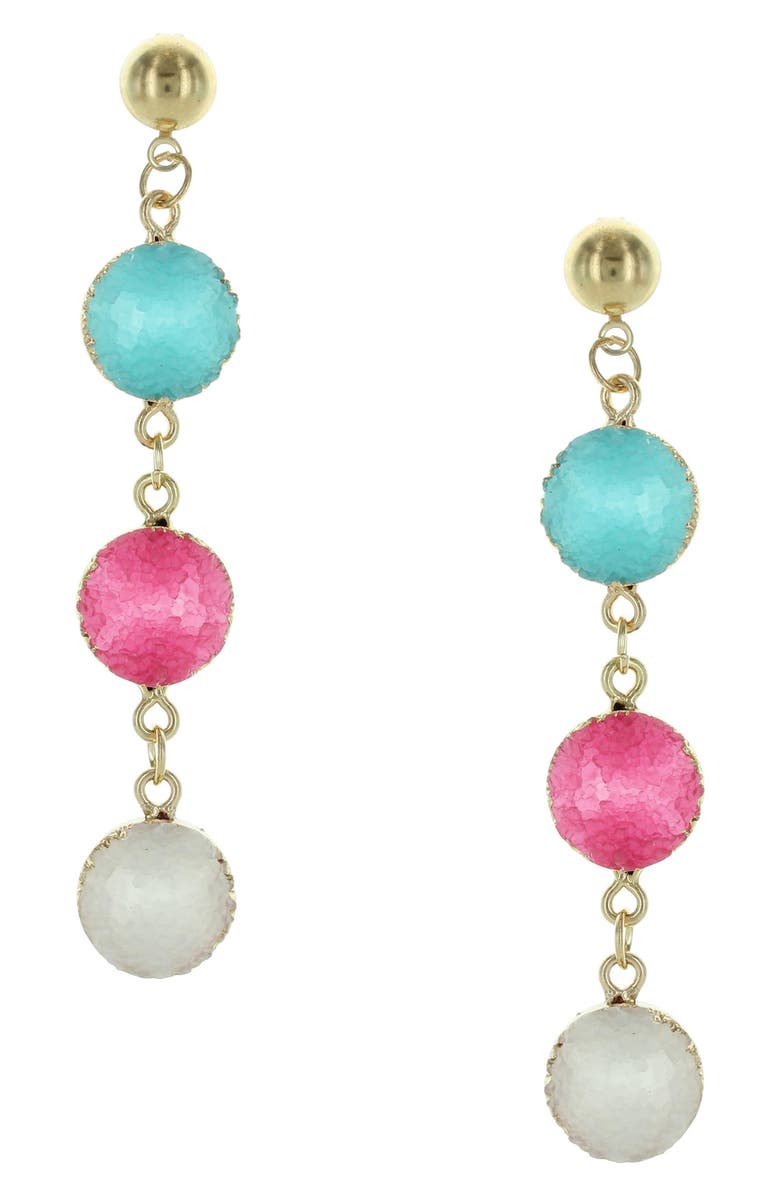 OLIVIA WELLES Gia Drop Earrings, Main, color, Gold/ Multi