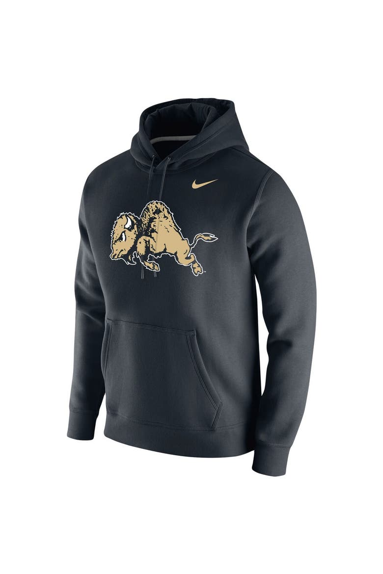 Men's Nike Black Colorado Buffaloes Vintage School Logo Pullover Hoodie, Alternate, color, Black