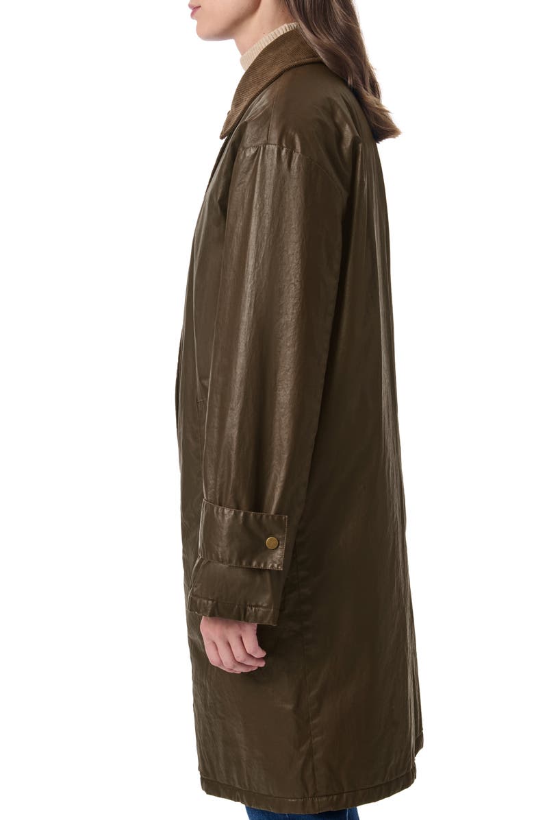 Oversize Waxed Cotton Twill Coat