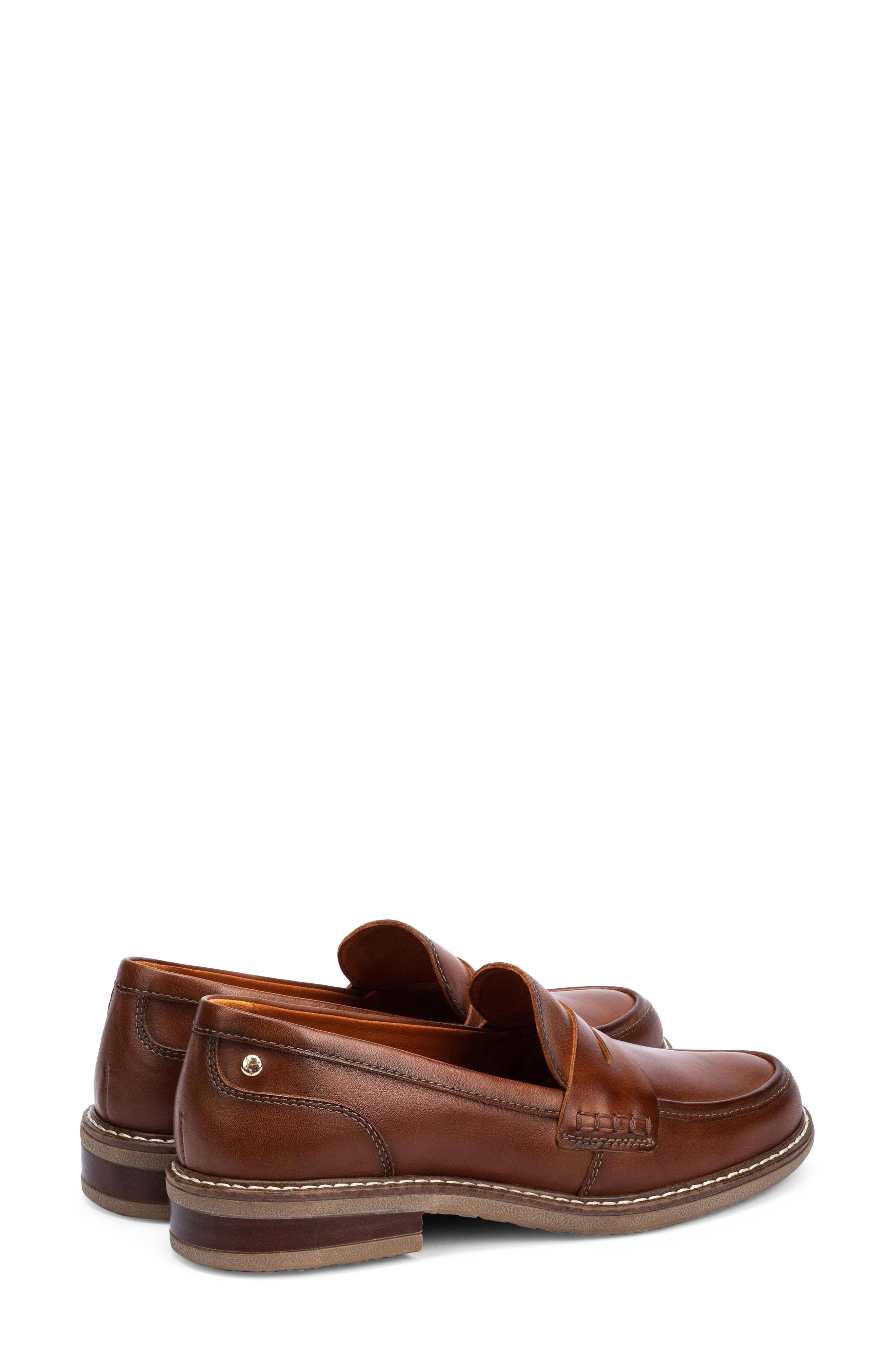 Aldaya Penny Loafer, Alternate, color, CUERO
