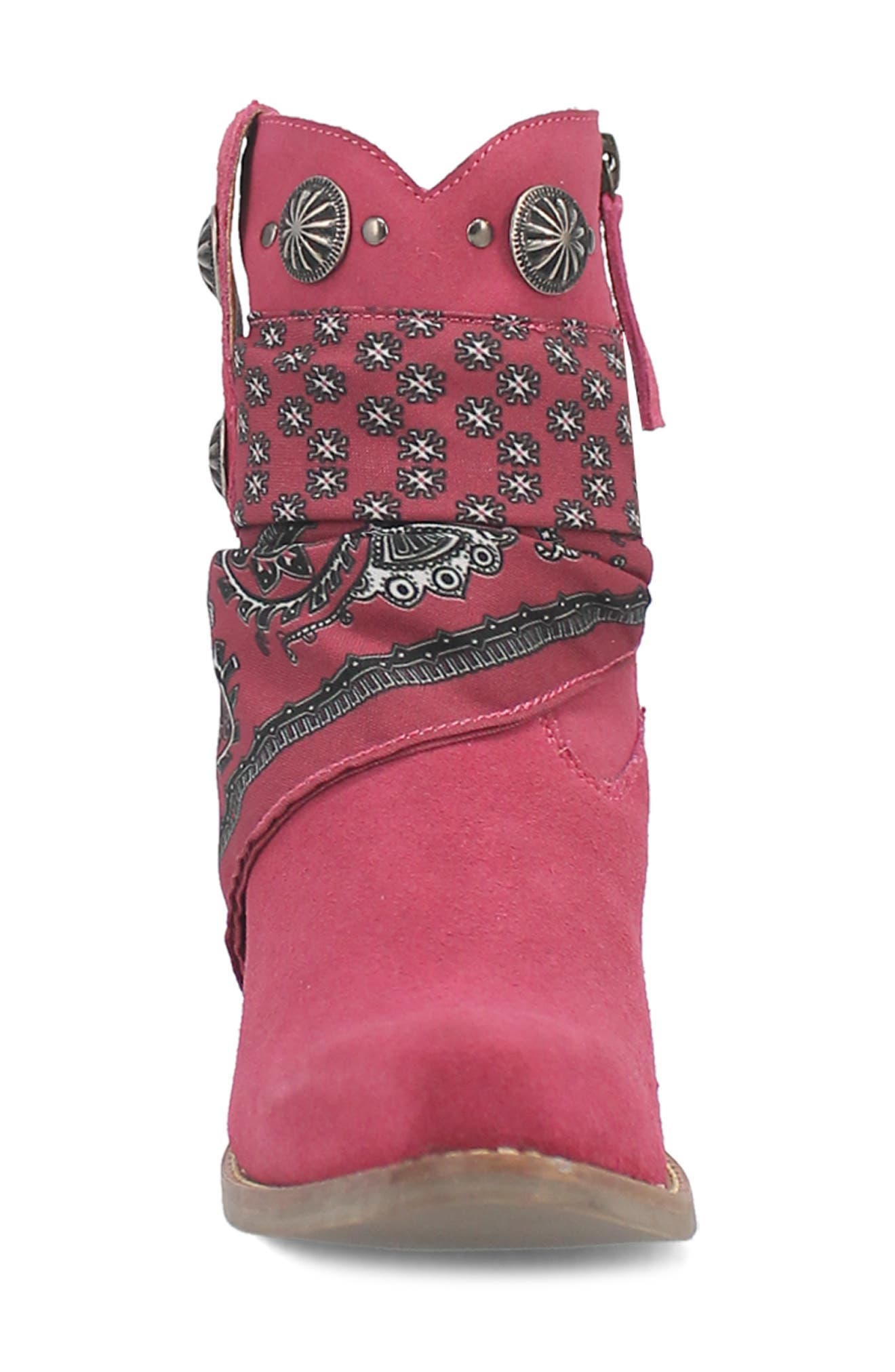 Dingo Bandida Side Zip Western Boot, Alternate, color, Fuchsia