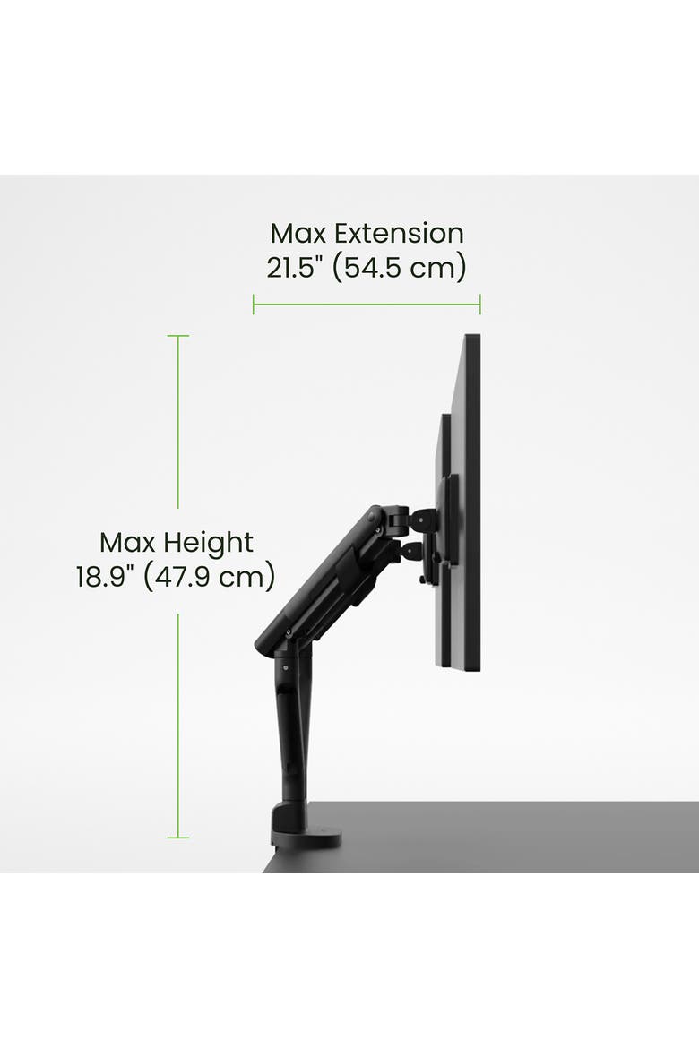 DM2 Dual Monitor Desktop Mount for 17 - 35 inch Displays, Alternate, color, Black