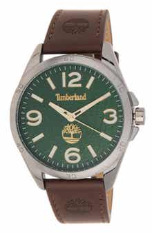 Timberland Classic Quartz Leather Strap Watch, 45mm