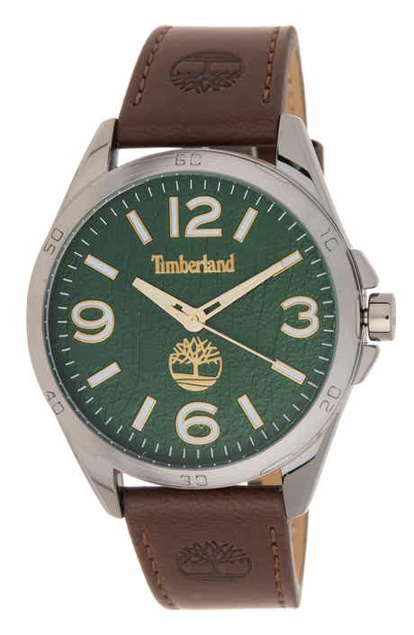 Timberland Classic Quartz Leather Strap Watch, 45mm