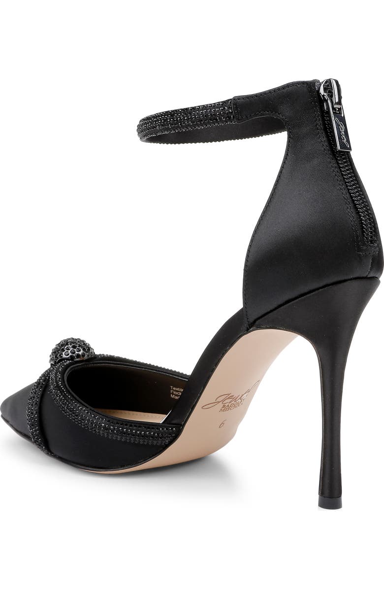 Jewel Badgley Mischka Geena Crystal Embellished Pointed Toe Ankle Strap Pump, Alternate, color,