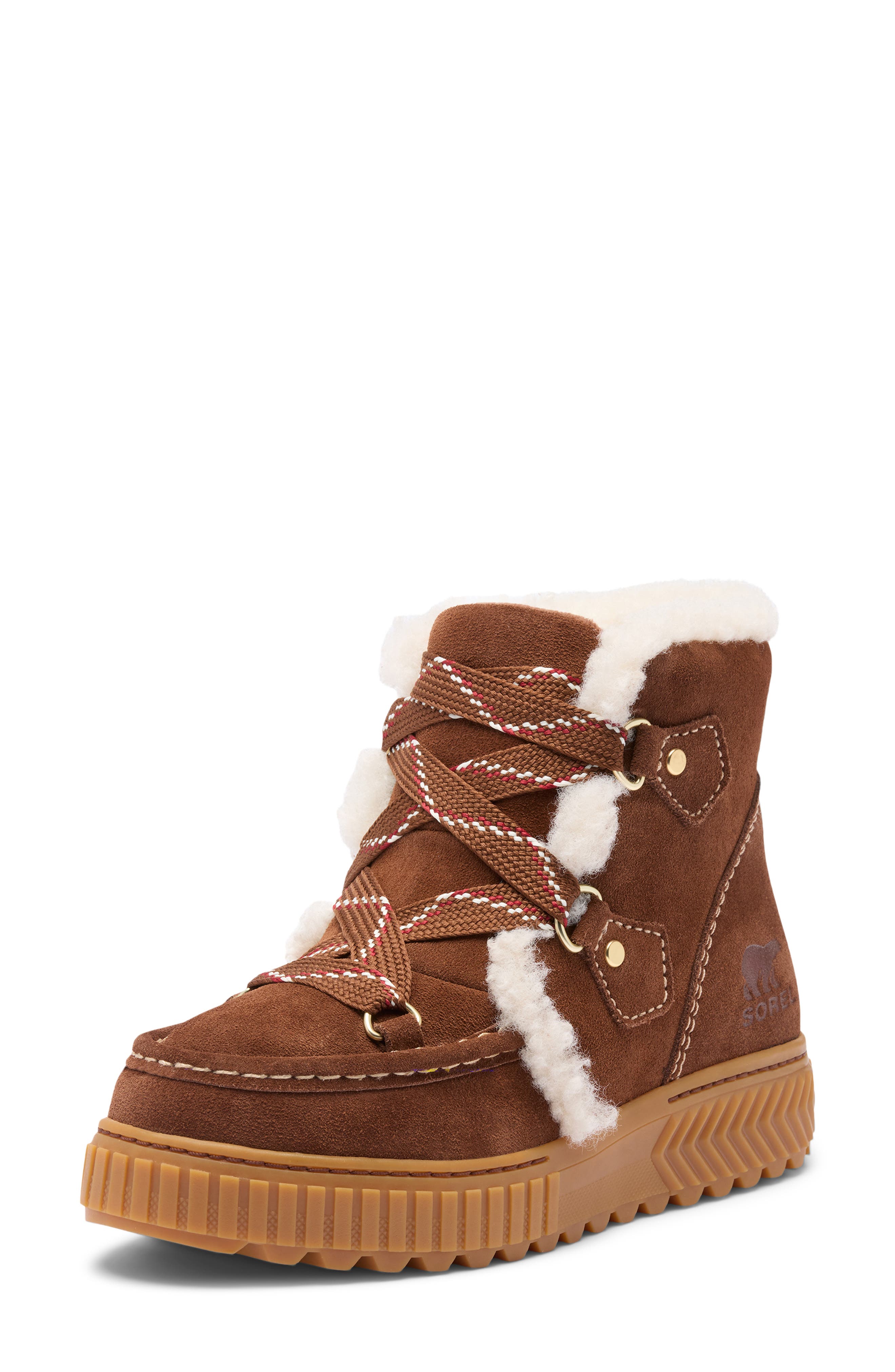 Ona Ave Alpine Plus Waterproof Boot, Alternate, color, DARK AUBURN/ GUM 2
