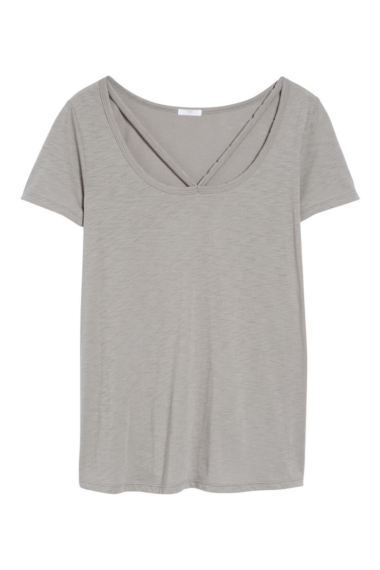 V-Strap Tee, Alternate, color, GREY MICRO