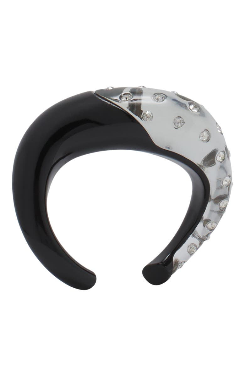 Lanvin Fargo Rhinestone Bracelet, Alternate, color, Black/Transparent