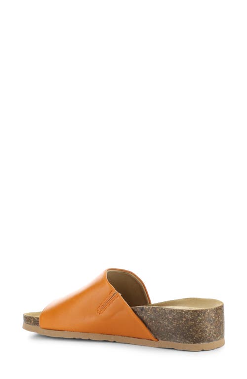 Bos. & Co. Lux Slide Sandal In Orange