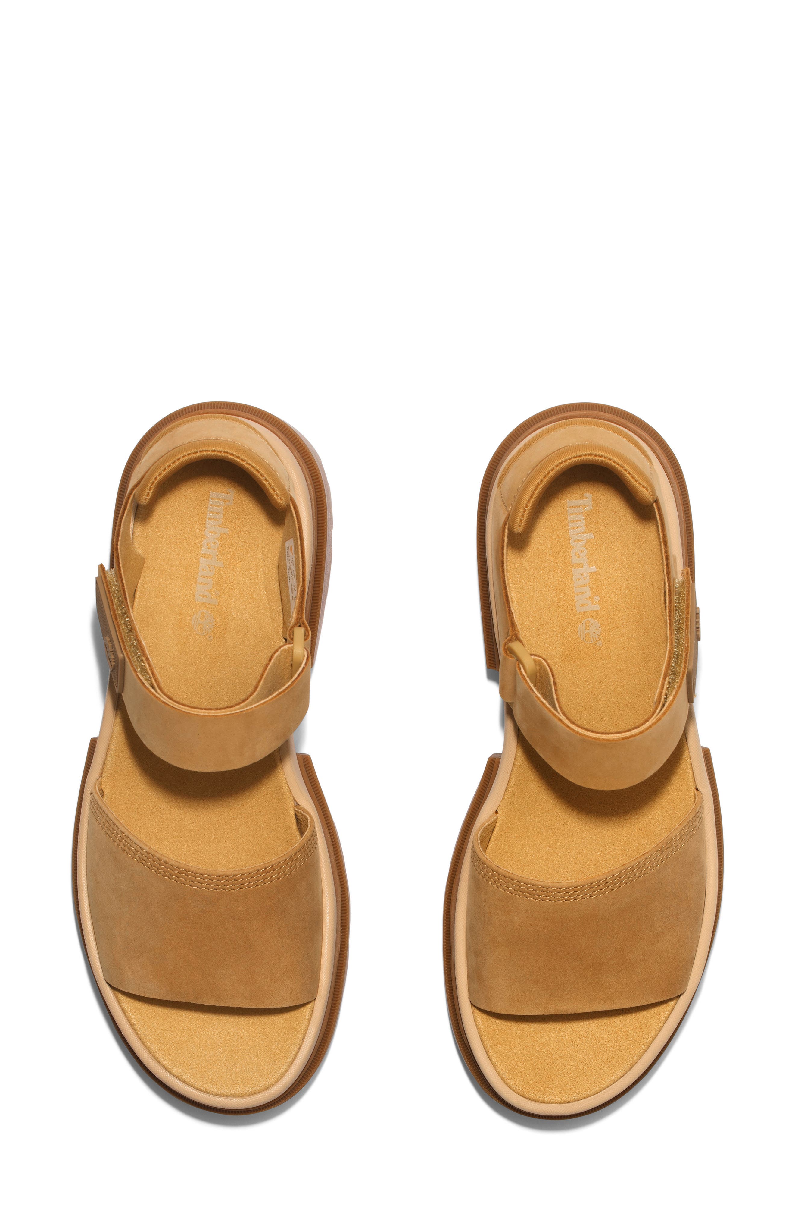 Everleigh Platform Sandal, Alternate, color, WHEAT NUBUCK