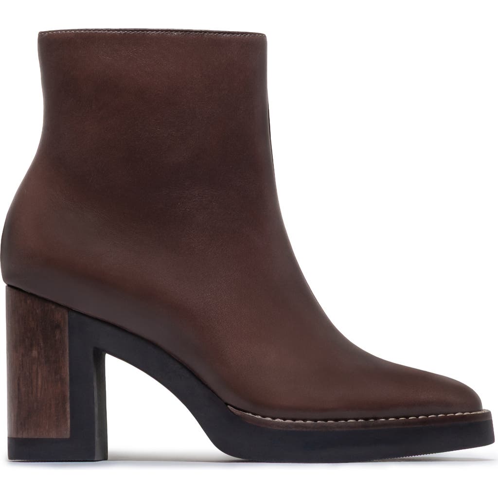 Bernardo Footwear Nara Platform Bootie In Dark Chocolate