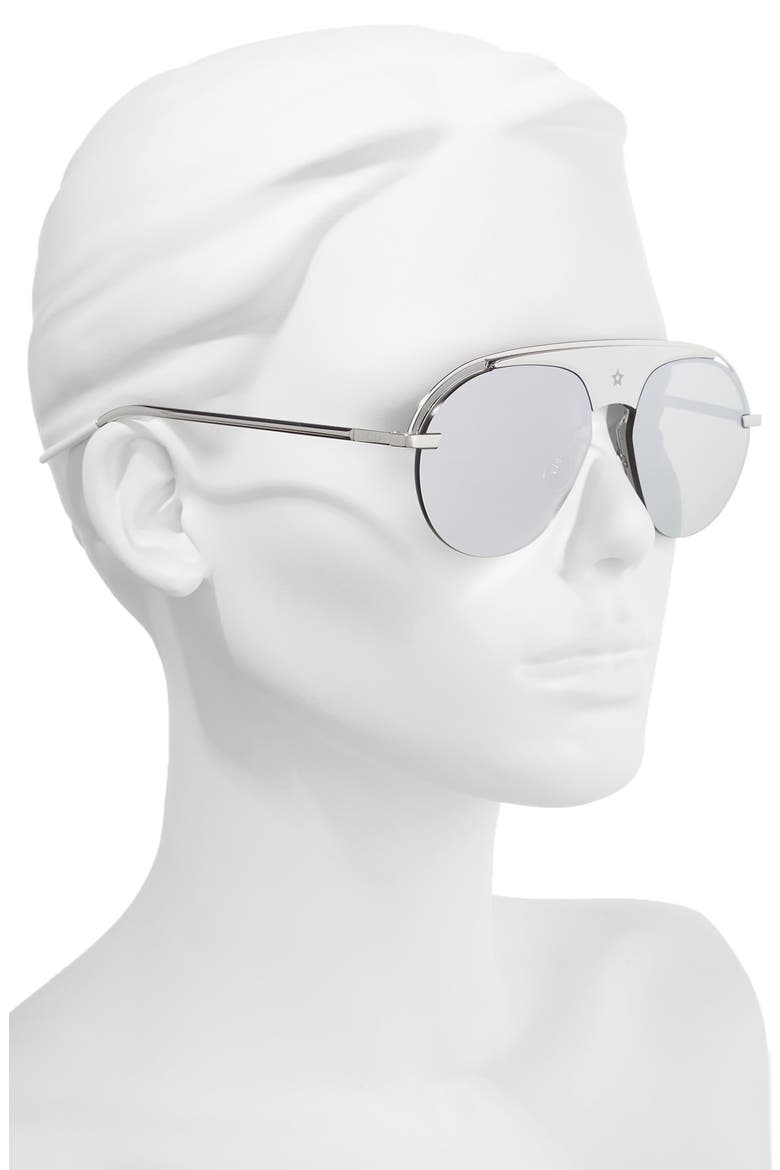 Evolution 2 60mm Aviator Sunglasses, Alternate, color, PALLADIUM