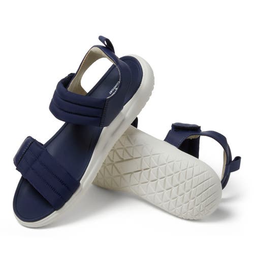 Dearfoams Thea Quarter Strap Sandal In Navy