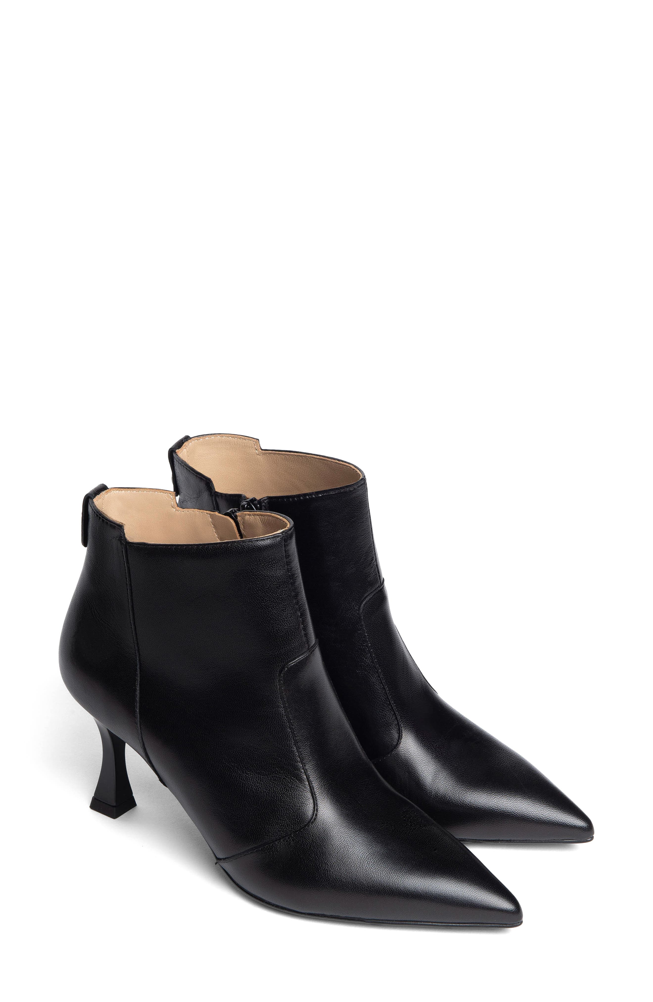 NeroGiardini Mid Heel Dress Bootie, Alternate, color, Black