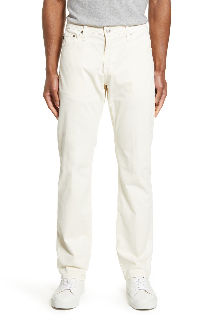 AG Graduate SUD Straight Leg Pants, Main, color, Ivory Dust