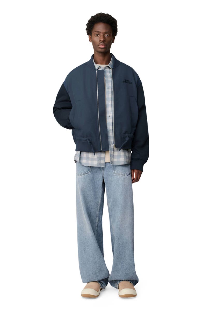 Axel Arigato Archer Bomber Jacket, Alternate, color, Navy