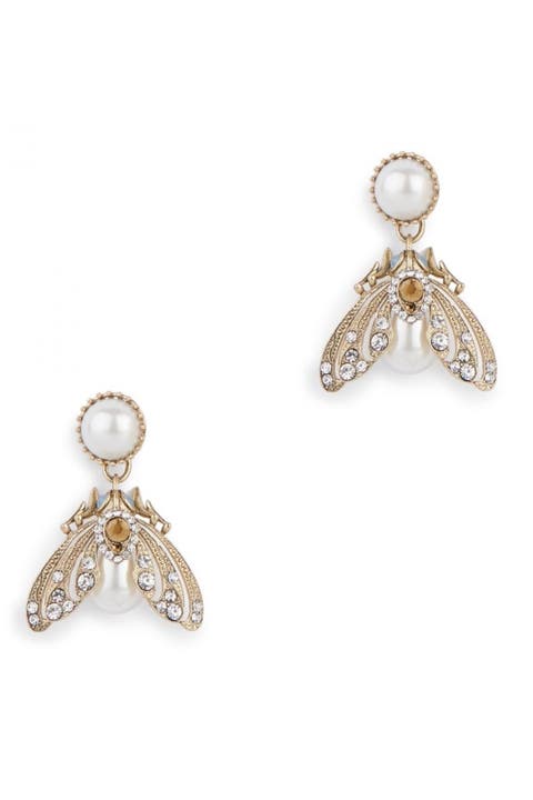 Moth Drop Earrings