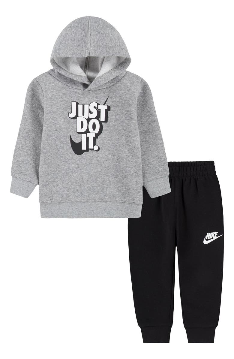 Nike Fleece Hoodie & Joggers Set, Main, color, 