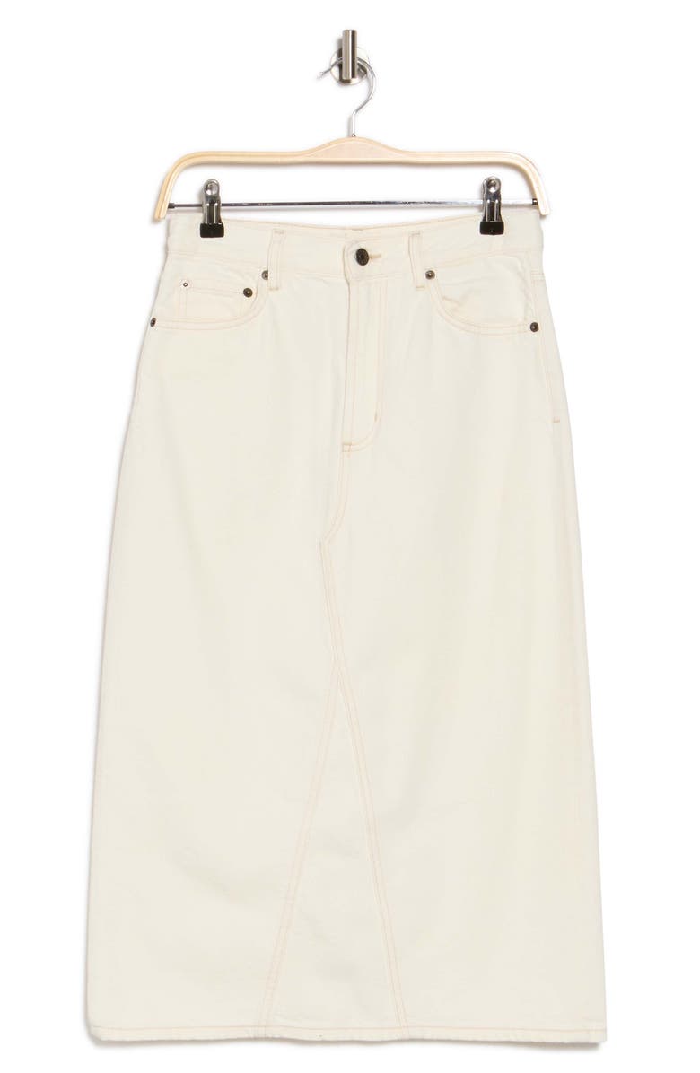 Rails The Highland Denim Midi Skirt, Alternate, color, Ecru