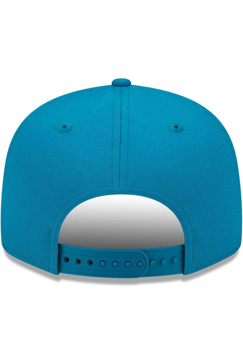 Men's New Era Teal Jacksonville Jaguars Main Script 9FIFTY Snapback Hat, Alternate, color, Teal