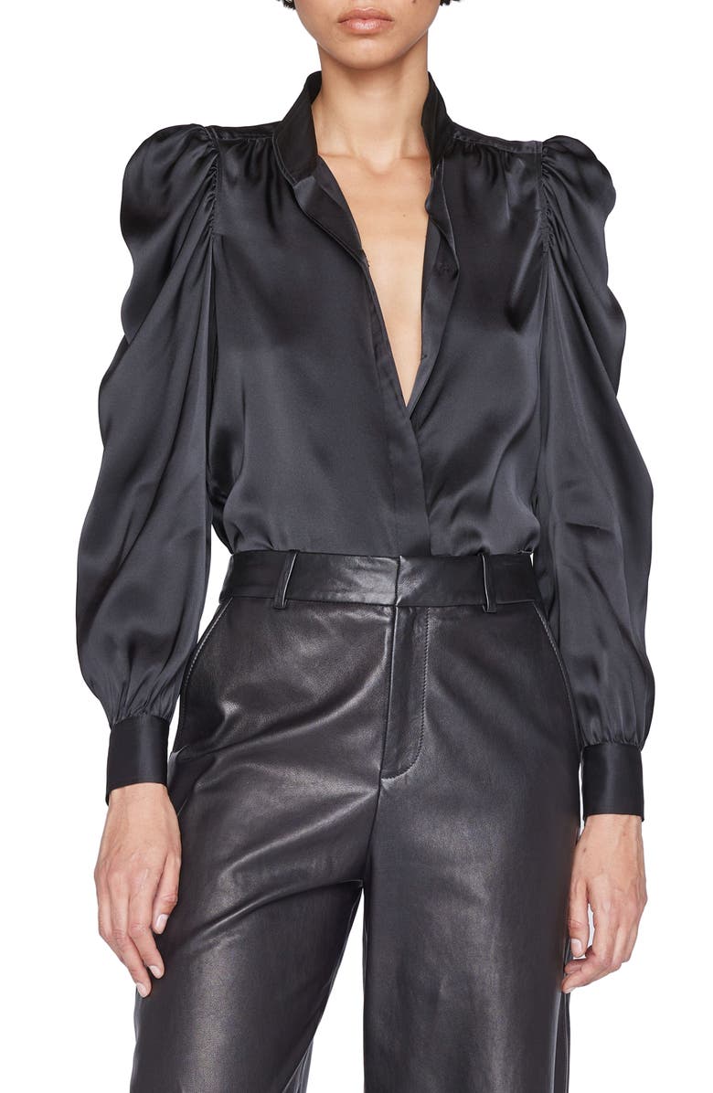 FRAME Gillian Silk Top, Main, color,