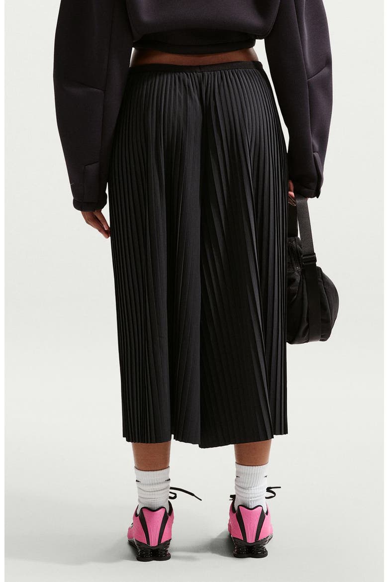 Sportswear Pleated Culottes, Alternate, color, 010 BLACK/SAIL