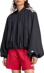 adidas Originals Satin Pleated Track Top