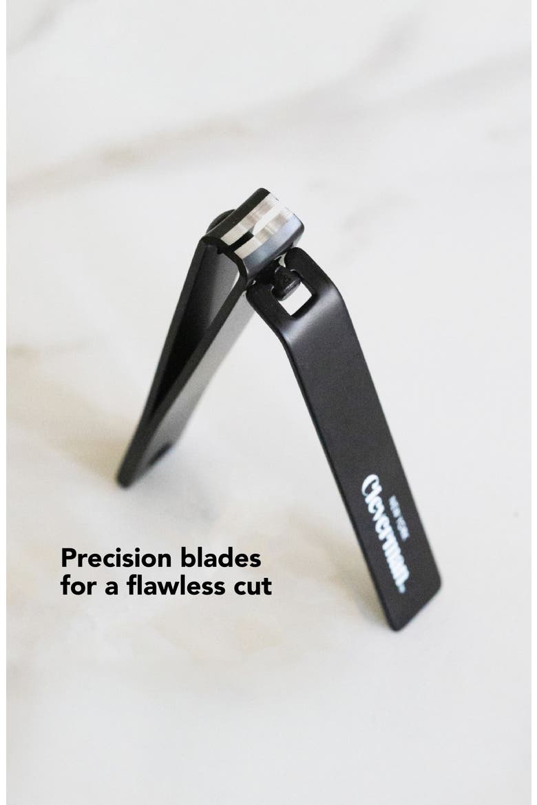 Premium Stainless Steel Fingernail and Toenail Clipper Set, Alternate, color, Black