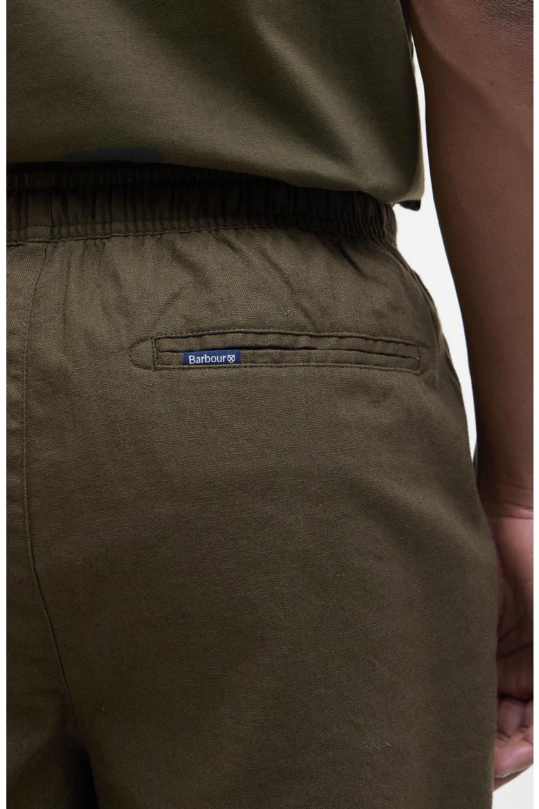 Relaxed Fit Linen & Cotton Drawstring Shorts, Alternate, color, LIGHT SAGE