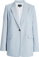 1.STATE Single Button Relaxed Blazer