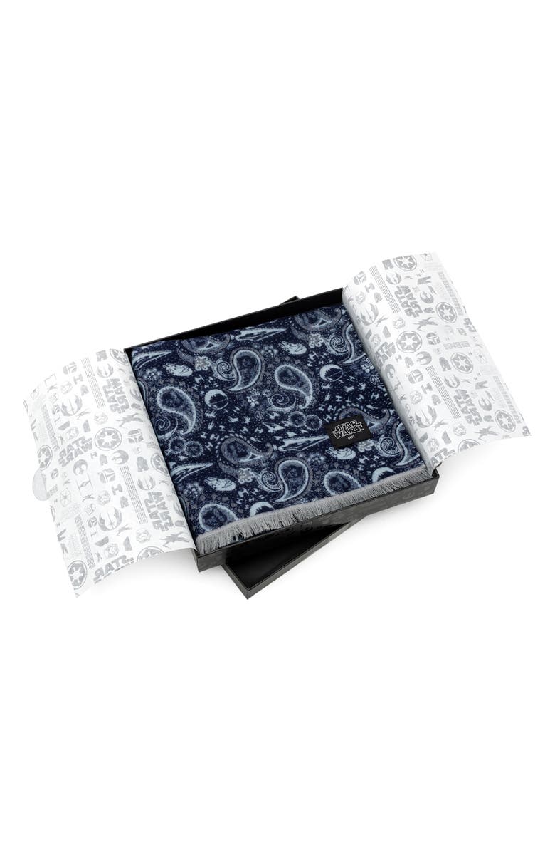 Cufflinks, Inc. Star Wars<sup
™</sup
 Darth Vader Paisley Merino Wool Blend Scarf, Alternate, color, Gray