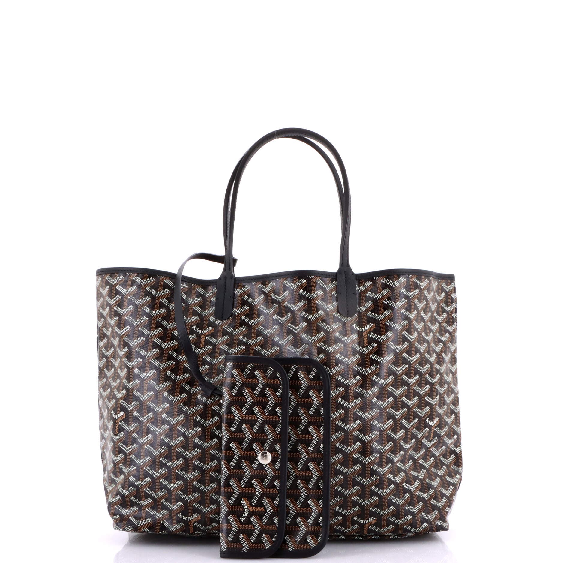 Pre-Owned Goyard Saint Louis Tote Coated Canvas PM, Alternate, color, Black