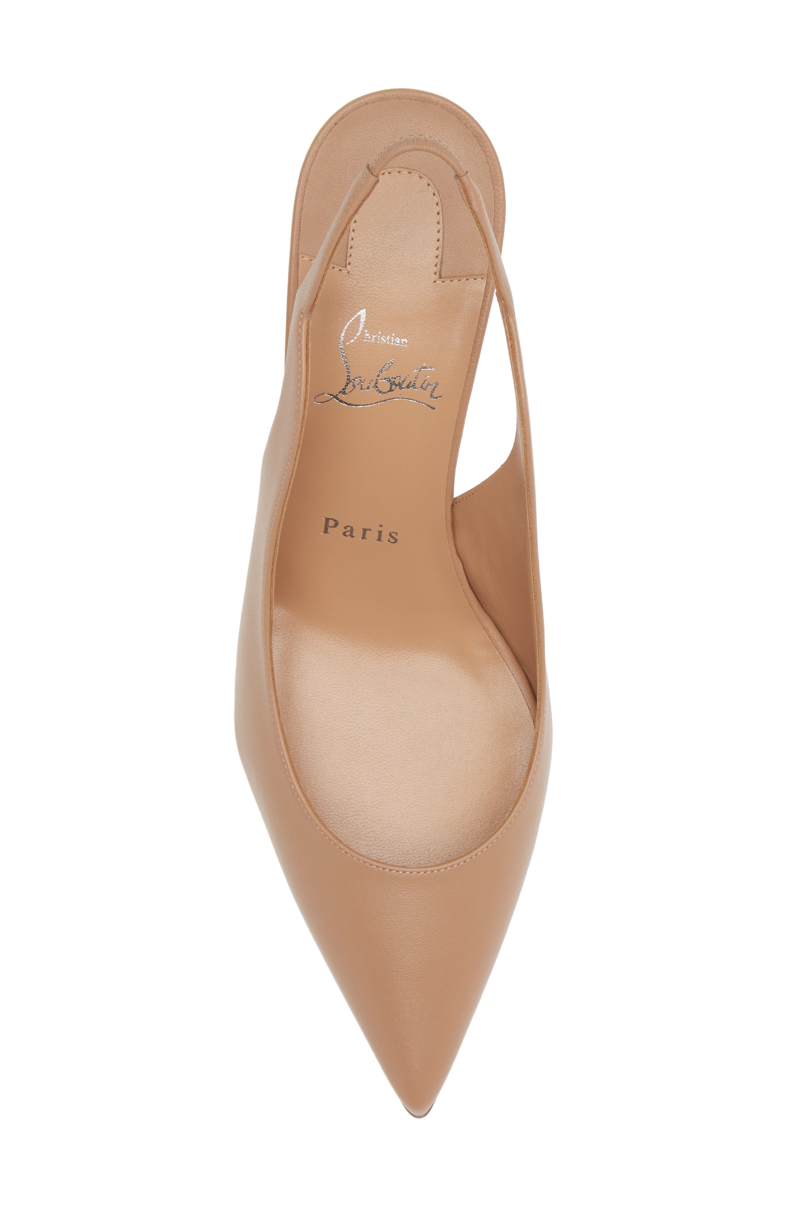 Hot Chick Pointed Toe Slingback Pump, Alternate, color, BEIGE