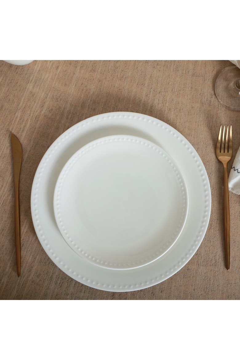 Ava Bone China 16-Piece Dinnerware Set, Alternate, color, White