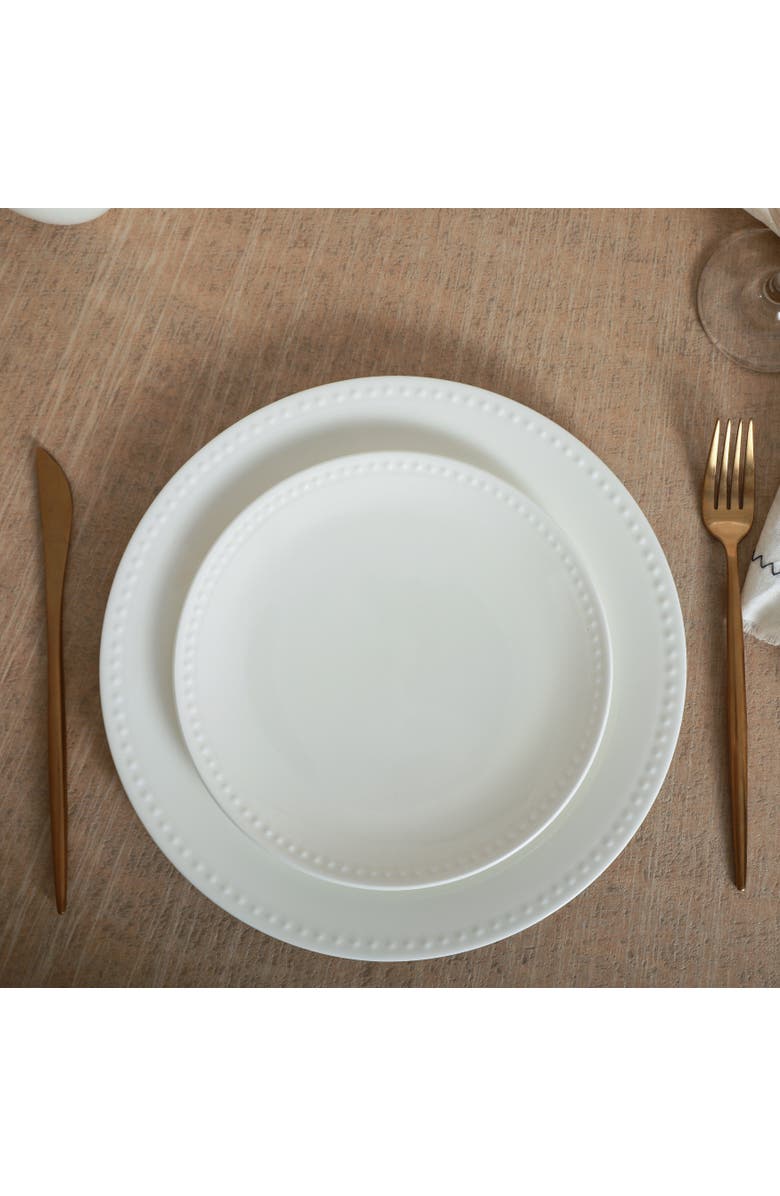 Stone Lain Ava Bone China 16-Piece Dinnerware Set, Alternate, color, White