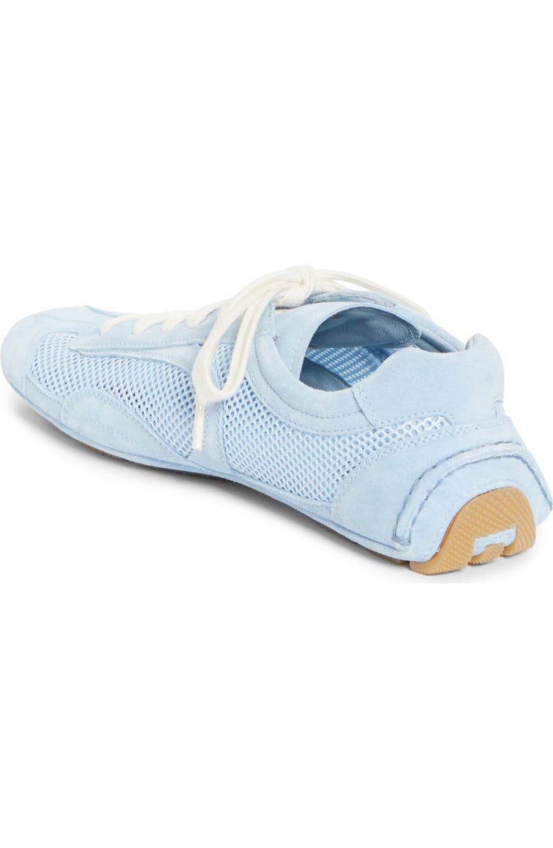 Prada Mixed Media Low Top Sneaker, Alternate, color, Blue