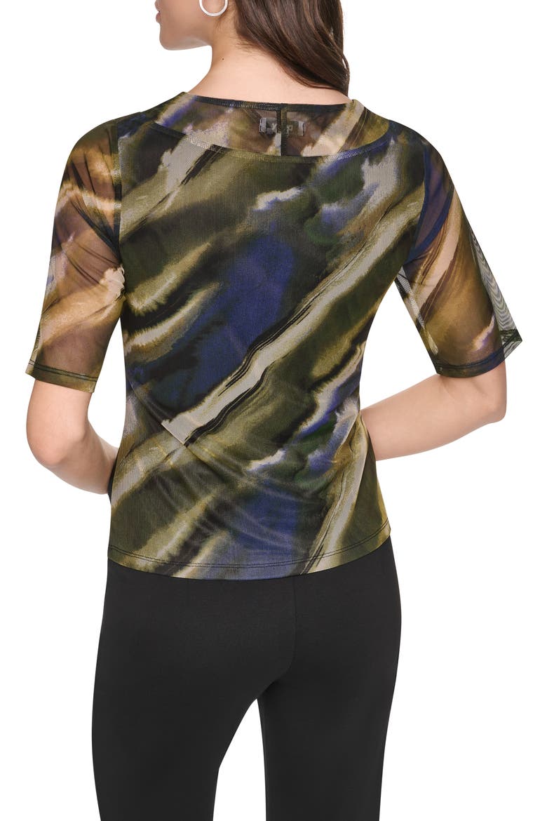 Twist Front Mesh Top, Alternate, color, BRUSHED RIVERSIDE