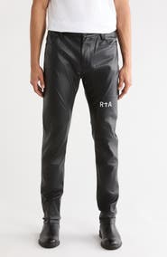 RtA Bryant Faux Leather Skinny Pants