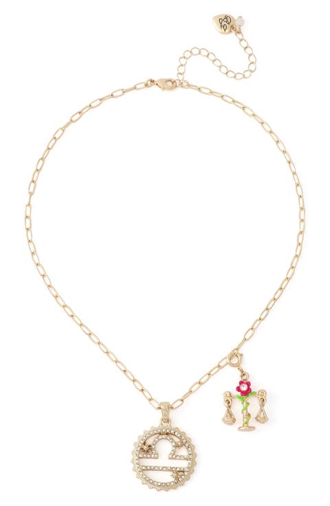 Gemini Charm Pendant Necklace