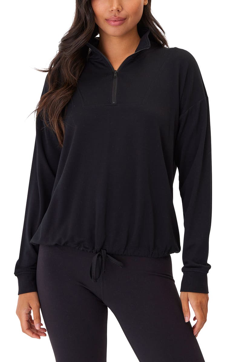 Threads 4 Thought Nyla Feather Fleece Half Zip Pullover Sweatshirt, Main, color, 