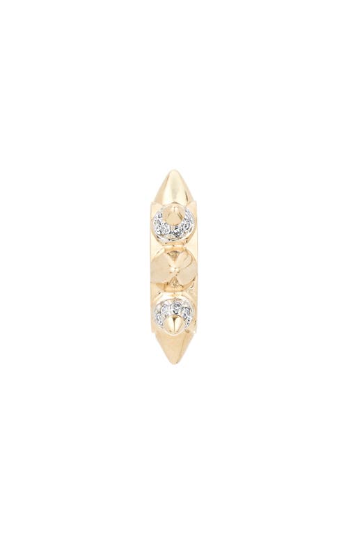 Adina Reyter Diamond 8 Spike Big Bead Charm Pendant In Gold