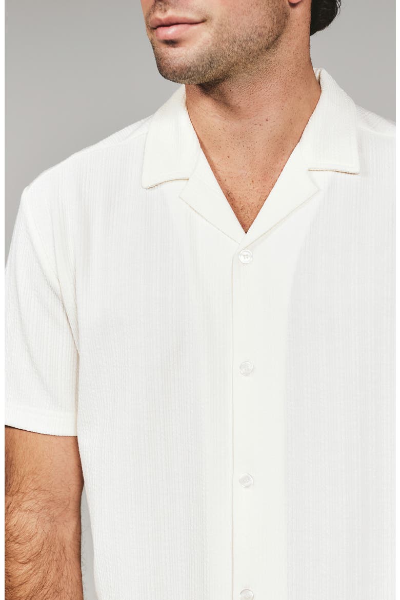 Vaughn Rib Knit Camp Shirt, Alternate, color, IVORY