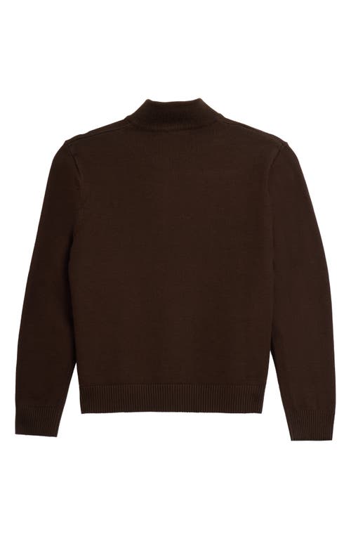 X-ray Xray Kids' Full Zip Cardigan Sweater In Brown