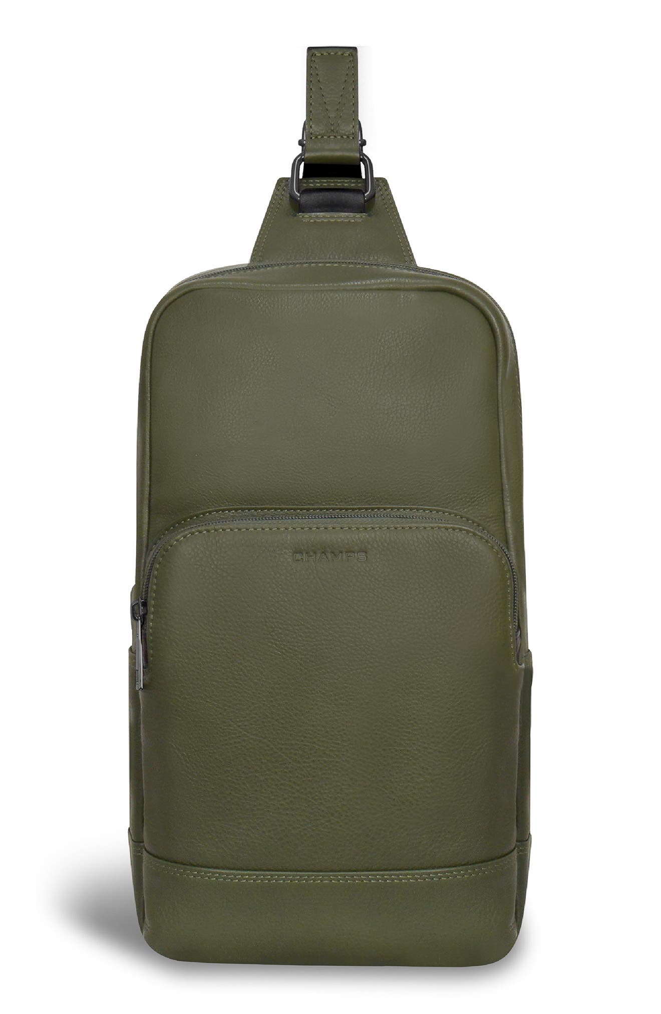 CHAMPS Onyx Leather Sling Bag