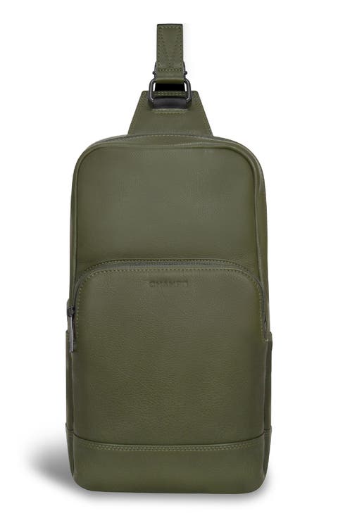 Onyx Leather Sling Bag