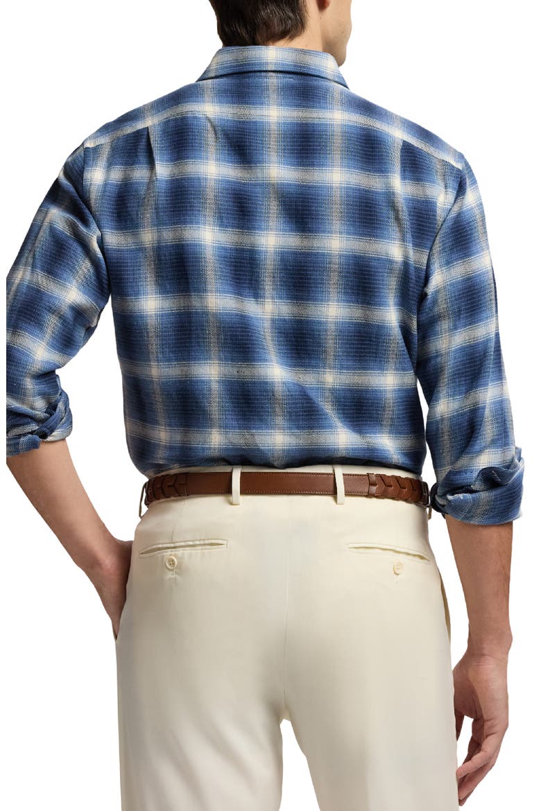 Cooper Plaid Hemp & Cotton Button-Up Shirt, Alternate, color, WINWARD BLUE MULTI