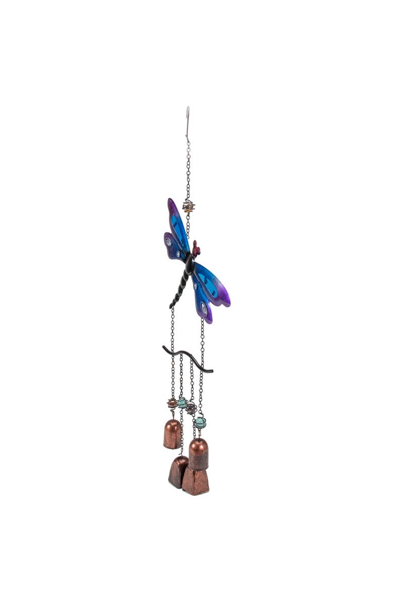 Northlight 24" Purple and Bronze Dragonfly Outdoor Garden Windchime, Alternate, color, Purple