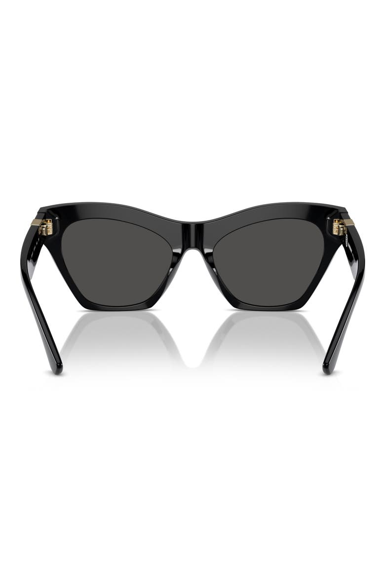 55mm Cat Eye Sunglasses, Alternate, color, BLACK