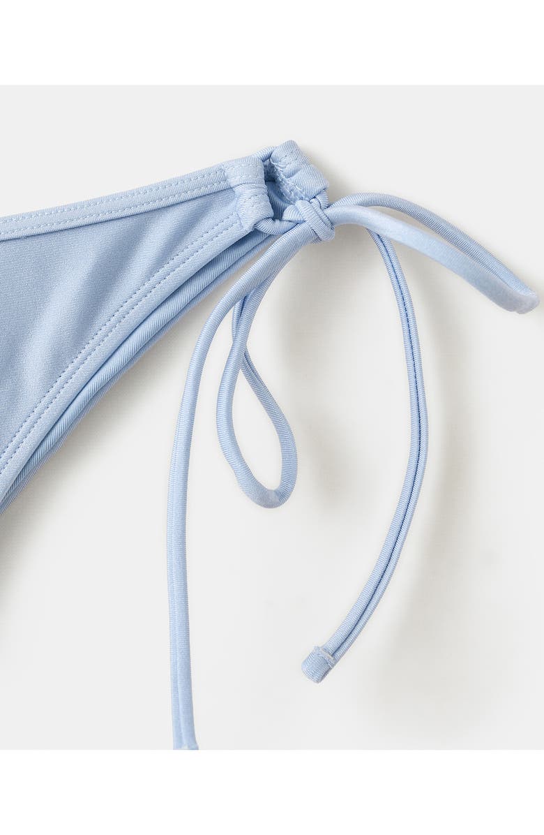 MANGO Tie Side Bikini Bottoms, Alternate, color, Sky Blue